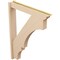 Ekena Millwork 5 1/2-in W x 34-in D x 46-in H Balboa Trad Rough Cedar Woodgrain TimberThane Outlooker, Primed Tan OUTUR055X34X46BOA04RCPR - alternate 6